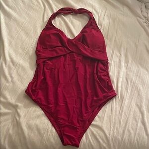 NWT Elegant Red One-Piece Swimsuit